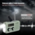 Notfall Radio, 3-Wege-Laden Emergency Radios, 2000mAh Akku Kurbelradio Solar Ladegerät Power Bank USB AM/FM-Radio mit SOS-Alarm Kopfhöreranschluss Taschenlampe, Innen Außen Camping Klein Taschenradio - 7