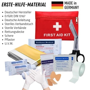 Notfallrucksack für Krisenvorsorge - Komplettes Survival Set mit Werkzeug, Feuerstarter, Erste-Hilfe-Set, Not Zelt UVM. - Ideal für Blackout, Flucht, Camping und Outdoor-Abenteuer Geschenk für Männer - 7