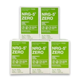 NRG 5 ZERO Emergency Food Prepper Notfallnahrung 5x500g MRE - Survival Nahrung Notnahrung für 5 Tage - Notration Glutenfrei Lactose-frei Vegan - Langzeitnahrung kompakt & nährstoffreich Notvorrat - 1