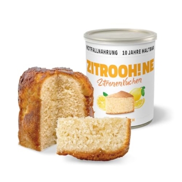 ration1 Probierpaket Brot und Kuchen, 8er Pack 10 Jahre haltbar, 4x Roggenmischbrot 350g, 4x Zitronenkuchen 360g, Dosenbrot und Dosenkuchen Vorratspackung für Wandern, Camping, als Notfallnahrung - 5