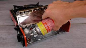 ROTHENBERGER Industrial Campingkocher PREMIUM inkl. 4 Gaskartuschen | inkl. Tragekoffer | 1-flammig Gaskocher Camping Gas Kocher Kartusche | für Töpfe 12-26 cm - 3