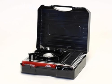 ROTHENBERGER Industrial Campingkocher PREMIUM inkl. 4 Gaskartuschen | inkl. Tragekoffer | 1-flammig Gaskocher Camping Gas Kocher Kartusche | für Töpfe 12-26 cm - 4