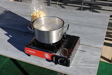 ROTHENBERGER Industrial Campingkocher PREMIUM | inkl. Tragekoffer | 1-flammig Gaskocher Camping Gas Kocher Kartusche | für Töpfe 12-26 cm | 1500004232 - 2