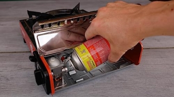 ROTHENBERGER Industrial Campingkocher PREMIUM | inkl. Tragekoffer | 1-flammig Gaskocher Camping Gas Kocher Kartusche | für Töpfe 12-26 cm | 1500004232 - 3