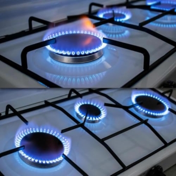 SMH LINE® Gaskocher Campingkocher 2 flammig inkl. Schlauch und Regler 50 mbar Gas Propangas 4,4 KW Kochfeld Camping Gasflasche Herd Outdoor Kocher Tischkocher XL - 3