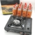 SMHLINE® Campingkocher Gaskocher Set inkl. 4x Gaskartuschen 227g Butan Gas Camping Herd Outdoor Tischgrill 1 flammig Piezozündung Tragekoffer - 6