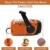 Solar Radio, Tragbar Kurbelradio Dynamo Radio mit AM/FM, Notfall Radio mit Kurbel, 2000mAh Wiederaufladbare Powerbank,LED Taschenlampe,USB-Handy-Lader für Camping Ourdoor orangefarben - 8