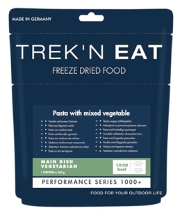 Trek’N Eat Nudeln mit buntem Gemüse PS1000+ Deine hochkalorische Outdoor-Mahlzeit (1000+ kcal) für Trekking, Expedition & Notvorrat - 1